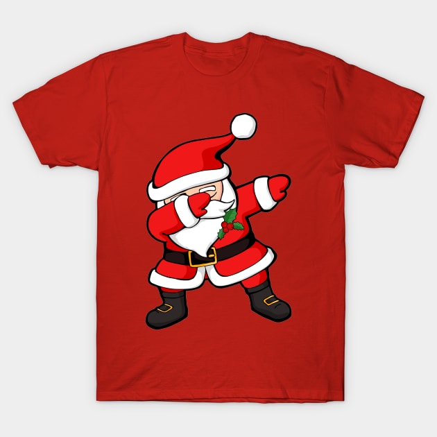 Dabbing Santa Claus Christmas Dab T-Shirt by zeno27